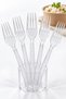 100 Pieces 1 Pack Luxury Plastic Dinner Fork Disposable Fork - 4