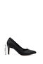 Women's Black Pointed Toe Thin Heel Stiletto - 2