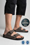 Breezestep Ergonomic Two-Buckle Men's Summer Slippers Gray