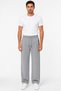 Men's Baggy Gray Sweatpants Winter Style with Side Piping and Zipper Pockets - 6
