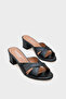 Taya Medium Heeled Cross Strap Women's Slippers