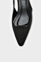 Ricki Genuine Leather Lined Pointed Toe Mid-Heel Open Back Women's Shoes - 3