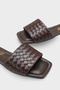 Knitted Patterned Short Heeled Women's Slippers - 3