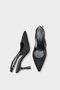 Moina Pointed Toe Mid-Heeled Women's Shoes with Back Strap - 4