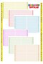 Beautiful Writing Pad Suitable for Uppercase Letters - 1St Grade - Red - Large Size - 1 Piece - Suitable for New Chapters - 3