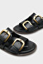 Ilyssa Two-Strap Buckle Women's Slippers - 4