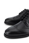 Men's Genuine Leather Black Casual Shoes - 3
