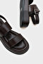 Marris Single Strap Wedge Heeled Comfort Women's Sandals - 4