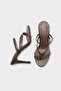 Vinnie Round Toe Luxury Medium Heeled Flip Flops Stylish Women's Slipper - 4
