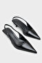 Lynett Pointed Toe Mid-Heeled Women's Shoes with Square Back Strap