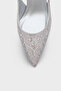 Melony Medium Heeled Stoned Open Back Satin Women's Shoes - 2