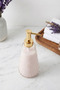 Selen Concept Fleur De Lis Model Gold Covered Handmade Glass Liquid Soap Dispenser - 3