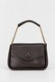 Mini Hand and Shoulder Bag with Chain Strap - Bitter Brown