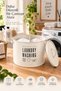 2-Compartment Metal Detergent Storage Container 7 Liters – Laundry Detergent Box for Colored and White Clothes - 2