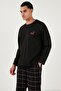 Cotton Regular Fit Crew Neck Plaid Pajama Set Men's Pajama Set 6574001 - 4