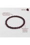 Natural Garnet Bracelet |   6 mm Red Round Crystal Stone Bracelet |   Healing, Protection and Inner Peace Bracelet