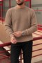 Oversized , Crew Neck, High Quality, Cotton, Basic Knitwear Sweater Pltk07 - 4