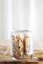 Duo Glass Storage Container Single Small Size 380 ml with Glass Lid (Sugar Bowl) - 3