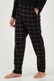 Cotton Regular Fit Crew Neck Plaid Pajama Set Men's Pajama Set 6574001 - 5