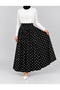 Skirt Chiffon Tulle Polka Dot Wide Comfortable