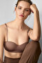 Alsea Underwire Gathering Unpadded Strapless Mocha Bra - 5