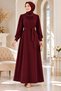Plus Size Mother's Stylish Crepe Fabric Dress - 4