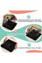 2-Piece Foldable Mesh Laundry Basket with Reinforced Handles,Black 2-Layer Storage Hamper for Clothes and Toys - 4