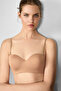 Alsea Underwire Gathering Unpadded Strapless Caramel Bra - 2