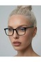 Vibes Black Rectangular Blue Light Filter Screen Glasses Metal Hinged Interchangeable Glass - 3