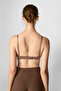 Alsea Underwire Gathering Unpadded Strapless Mocha Bra - 3