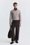 Coffee Lyocell Blended Belted Trousers - 2