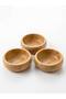 3-Piece Bamboo Oval Bowl Set – Natural Bamboo Presentation Bowl, Stylish and Durable Serving Set - 2