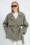 Beli Belted Double-Breasted Collar Oversize Trench Coat - 2