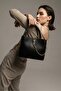Salen Chain Detailed Multi-Pocket Detachable Crossbody Bag Black - 7