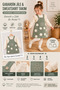 Girls Floral Print Gilet Dress Set – Lace Sleeve Sweatshirt and Suspender Dress - 2