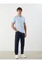 Lcwaikiki Classic Polo Neck Short Sleeve Men's Textured T-Shirt - 2