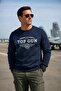 "Top Gun" Printed Sweat Blue - 3