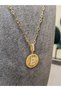 14 AYAR ALTIN CHARM '' E '' HARFİ KOLYE - 4