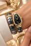 New Season Women's Wristwatch with Snake Bracelet Metal Flexible Strap