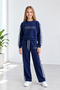 Girl's Seasonal Outfit Top and Bottom Set Super Quality Stylish New Model Long Sleeve Oysoh Fabric
