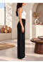 Black High Waist Wide Leg Palazzo Trousers - 2