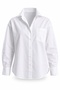 White Oversize Poplin Shirt 4112