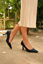 Sindirel Women's Heeled Shoes - Navy Blue