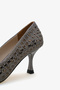 Dica Women's Evening Dress Shoes with Stone Heels - Platinum Stone
