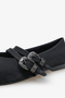Irosa Women's Ballerinas - Black Satin - 4