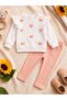 Hearted Süzene Girl's Baby Set 100% Cotton Combed Cotton - Comfortable and Casual