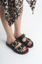 Valeria İnna Women's Genuine Leather Slippers - 5