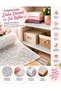 1-2-3-5-10-20 Meters X 50 Width Refrigerator Pvc Non-Perforated Six Transparent Coating Lace Shelf Cover - Rope Patterned Shelf Cover Cabinet Cover Anti-Slip Inside Cabinet