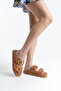 Valeria İnna Women's Genuine Leather Slippers - 5