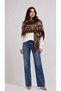 Patterned Double-Sided Knitwear Triangle Shawl - 3